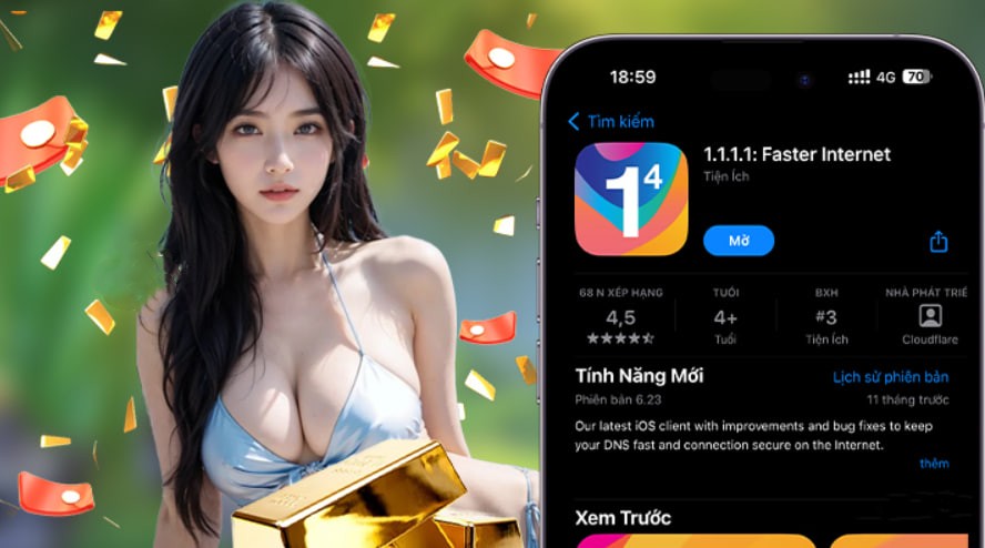Hình ảnh quảng cáo của cf88 hiển thị nền tảng và các lợi ích